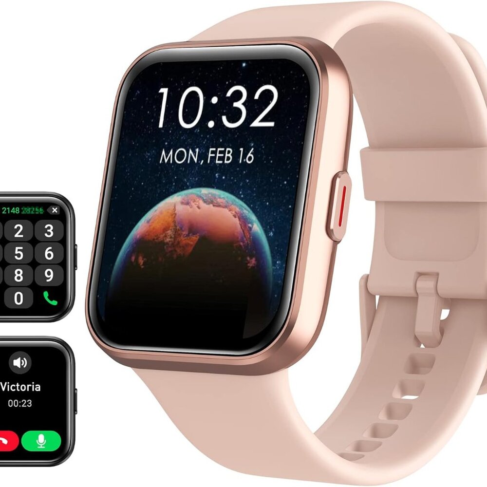 Smart Watch For Women Android & Iphone, Alexa Built-In, 1.8" Touch Screen Fitnes